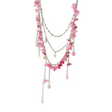 Pink Beaded Layered Necklace Chic And Stylish – Jewelry Gift Ideas — 4