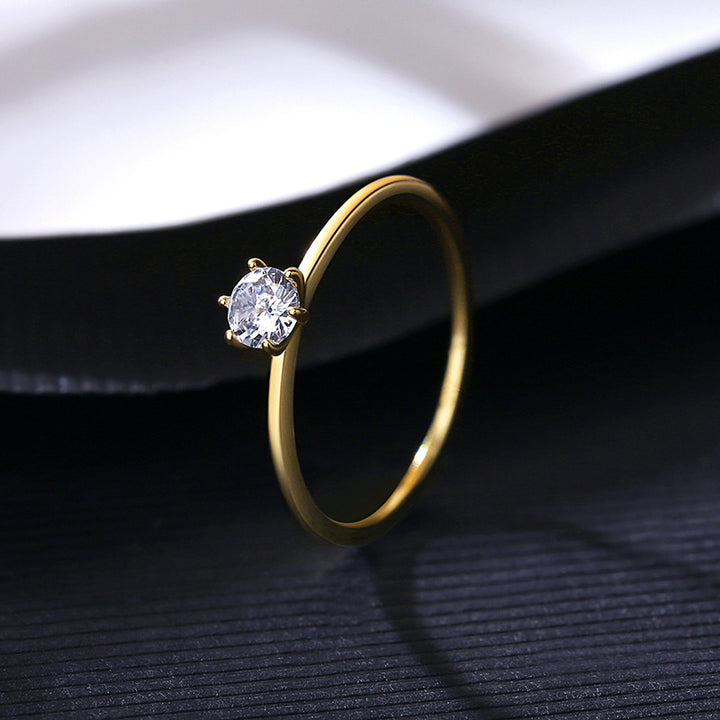 S925 Silver Wind Star Ring Set With Zircon Index – Unique Gift Ideas — 1