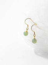 Silver Temperament Hetian Jade Earrings Simple – Thoughtful Gifts — 4