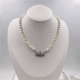Classic Full Diamond Simple Shiny Saturn Pendant – Jewelry Gift Ideas — 9