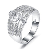 White AAA Zircone Women's Ring – Gifts for Her — 6