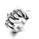 Vintage Titanium Steel Skull Personality Ring – Special Occasion Gifts — 3