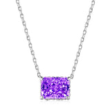 Women's Sterling Silver Zircon Necklace Versatile – Jewelry Gift Ideas — 9