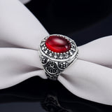 Antique Silver Moon And Stars Pattern Ladies Ring – Holiday Gift Ideas — 5
