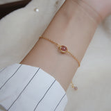 Pink Strawberry Crystal Bracelet – Jewelry Gift Ideas — 11