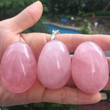 Natural pink crystal crystal egg shape – Everyday Gifts — 4