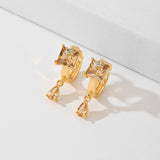 Popular Fashion Earrings Copper-plated Gold – Stylish Gifts — 3