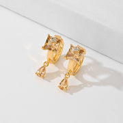 Popular Fashion Earrings Copper-plated Gold – Stylish Gifts — 3