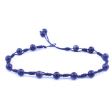 Hand-woven Natural Obsidian Anklet Protect Hope – Practical Gifts — 6