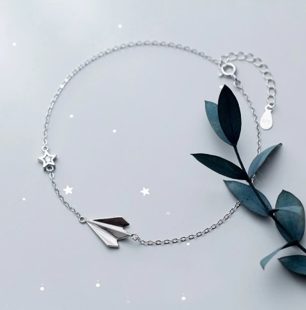 Paper airplane anklet stars – Useful Gifts — 1