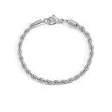 Stainless Steel Fried Dough Twist Chain Bracelet – Jewelry Gift Ideas — 2