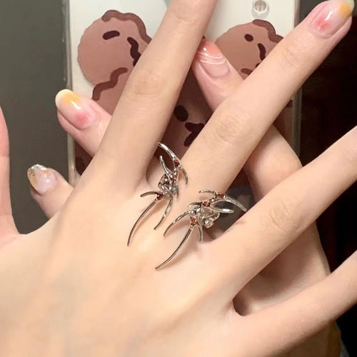 Dark Red Zircon Metal Butterfly Ring – Useful Gifts — 1