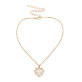 Necklace alloy peach heart – Jewelry Gift Ideas — 3