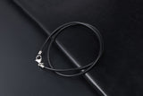 Black Woven Linen Wax Rope Necklace – Jewelry Gift Ideas — 11