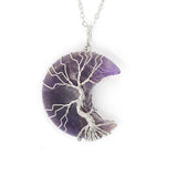 Natural Crystal Moon Pendant – Jewelry Gift Ideas — 16
