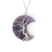 Natural Crystal Moon Pendant – Jewelry Gift Ideas — 16