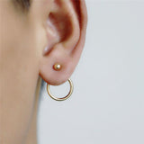 Ring Ear Studs Small Ball Earrings – Practical Gifts — 6