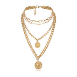 Multilayered Chunky Chain Necklace – Jewelry Gift Ideas — 7