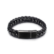 Braided Style personalized leather bracelet – Stylish Gifts — 4
