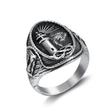 Steel Lighthouse Ring Men's Punk Titanium Steel Ring – Gifts for Him — 5