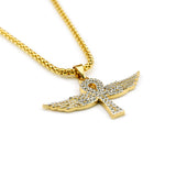 Golden Hip Hop Angel Wings Diamond Pendant – Jewelry Gift Ideas — 3