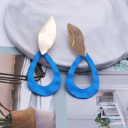 Irregular stitching geometric earrings – Unique Gift Ideas — 8