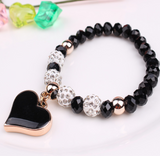 Elastic Crystal Bracelet & Bangle Heart Bracelets – Jewelry Gift Ideas — 2