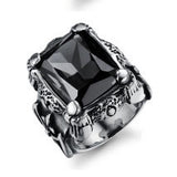 Titanium steel men's zircon ring – Gifts for Him — 9