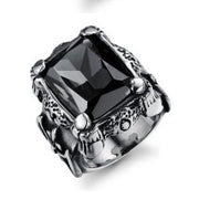 Titanium steel men's zircon ring – Gifts for Him — 9