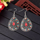 Blue Pine Inlaid Drop Earrings – Holiday Gift Ideas — 4