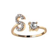 Design Adjustable 26 Initial Letter Ring Fashion – Stylish Gifts — 4