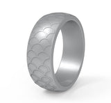 Fish scale men's ring – Gifts for Him — 8