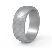 Fish scale men's ring – Gifts for Him — 8