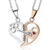 Titanium Steel Puzzle Heart-Shaped Couple Pendant – Jewelry Gift Ideas — 6
