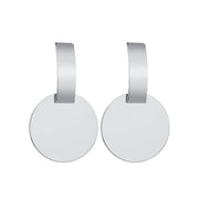 Geometric exaggerated metal wafer earrings – Meaningful Gifts — 6