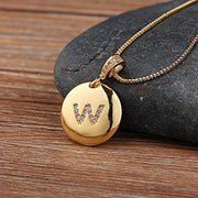 Necklace Glossy Diamonds 26 English Letters – Jewelry Gift Ideas — 13