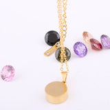 8 colors diamond titanium steel necklace – Jewelry Gift Ideas — 3