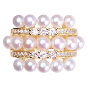 Freshwater Pearl Multi-Bead Ring – Meaningful Gifts — 5