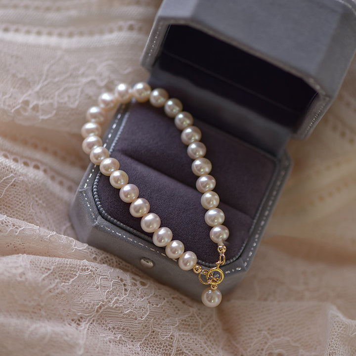 14K Gold Natural Pearl Bracelet – Jewelry Gift Ideas — 1
