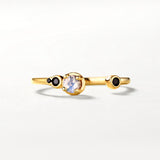 Simple Fashion Natural Black Zircon Female S925 Silver – Stylish Gifts — 1