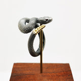 925 Sterling Silver Plated Rattlesnake Ring For Men – Gifts for Her — 1