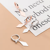 Glossy diamond short earrings – Holiday Gift Ideas — 4