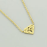 Metal Diamond Ring Pendant Necklace – Jewelry Gift Ideas — 3