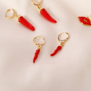 Red Pepper Lips Personality Fashion Earrings Female – Stylish Gifts — 6