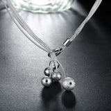 Snake bone 5 beads sand beads necklace – Jewelry Gift Ideas — 4