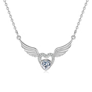 S925 Sterling Silver Angel Wing Necklace Female – Jewelry Gift Ideas — 5