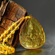 Glass pendant Buddha statue – Jewelry Gift Ideas — 5
