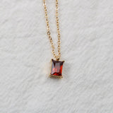 Square Titanium Steel Gold-plated Necklace Female – Jewelry Gift Ideas — 2