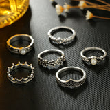 Fashion Retro Carved 11 Piece Set Joint Ring – Stylish Gifts — 3