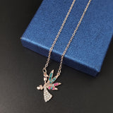 Simple Crystal Pendant Angel Clavicle Chain – Jewelry Gift Ideas — 2